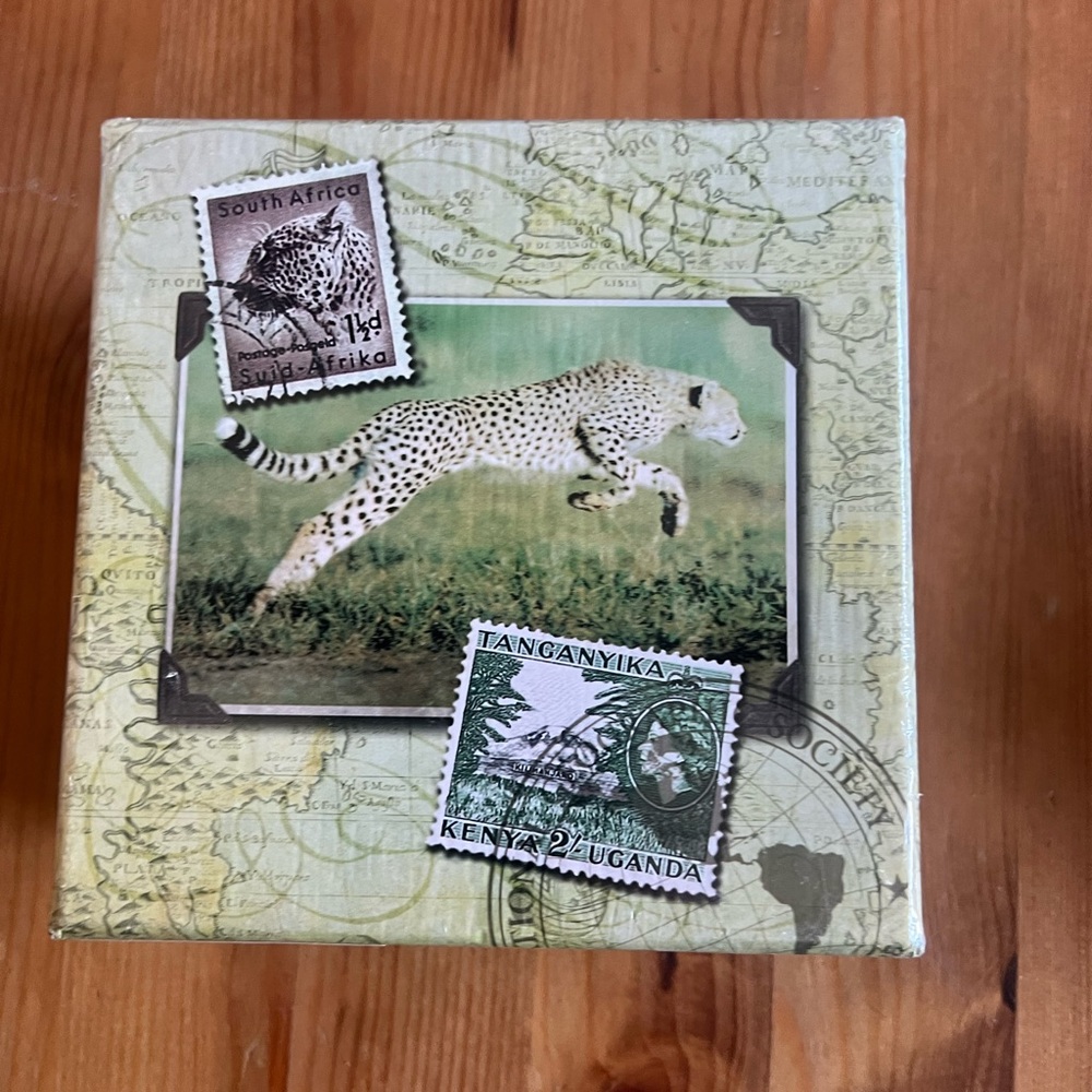 National Geographic Cheetah Set Of 3 Nesting Gift Boxes New Nature Animals 2013
